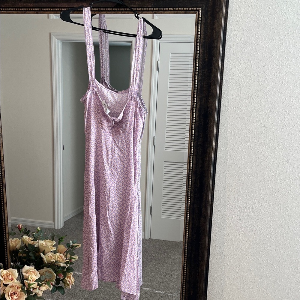 3 Louna Dresses (Size: 2 smalls and 1 large) Elegant Lavender Floral Chemise - Picture 4 of 8